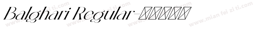 Balghari Regular字体转换